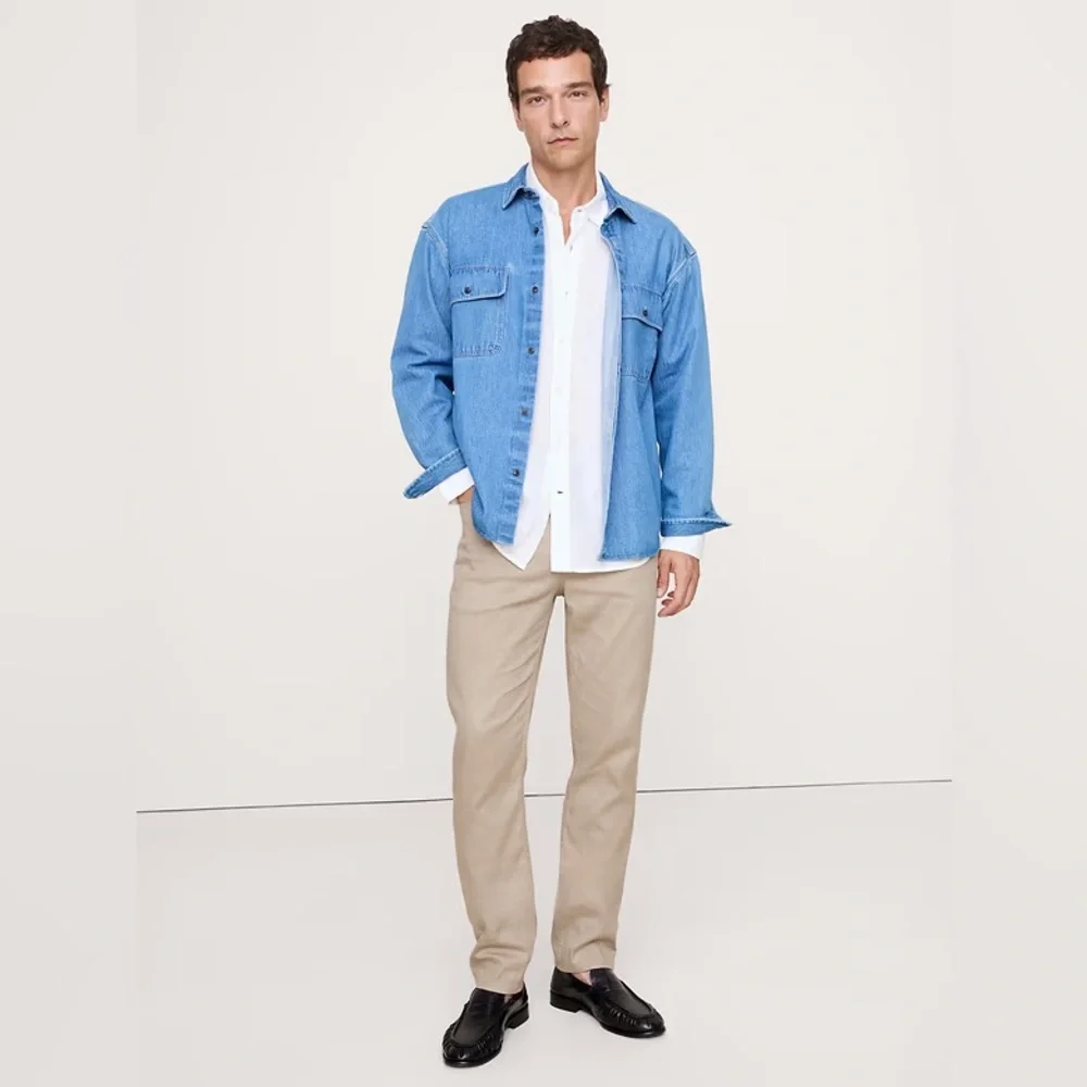NWT! Banana Republic Slim Linen-Cotton Traveler Pant - Size 34 X 30 🩷